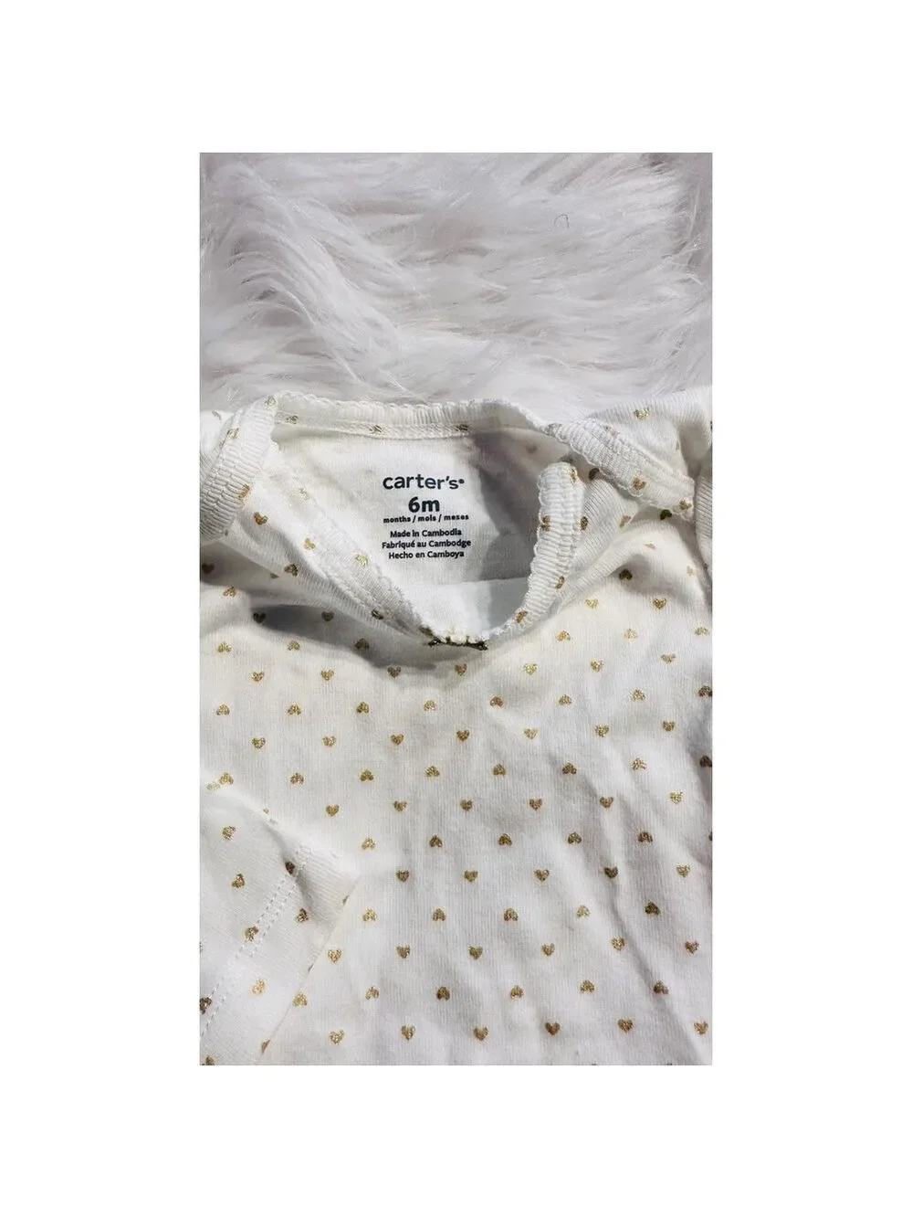 Carter's Infant Girls Set of Two One Piece Red & White Long Sleeve Size 6M